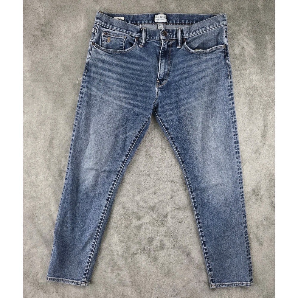 Todd Snyder Slim Fit Stretch 5 Pocket Blue Jeans Men's 34x30(34x28) Med Wash